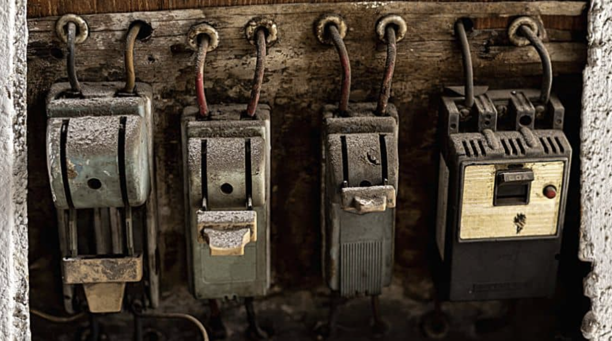 Old electrical breakers